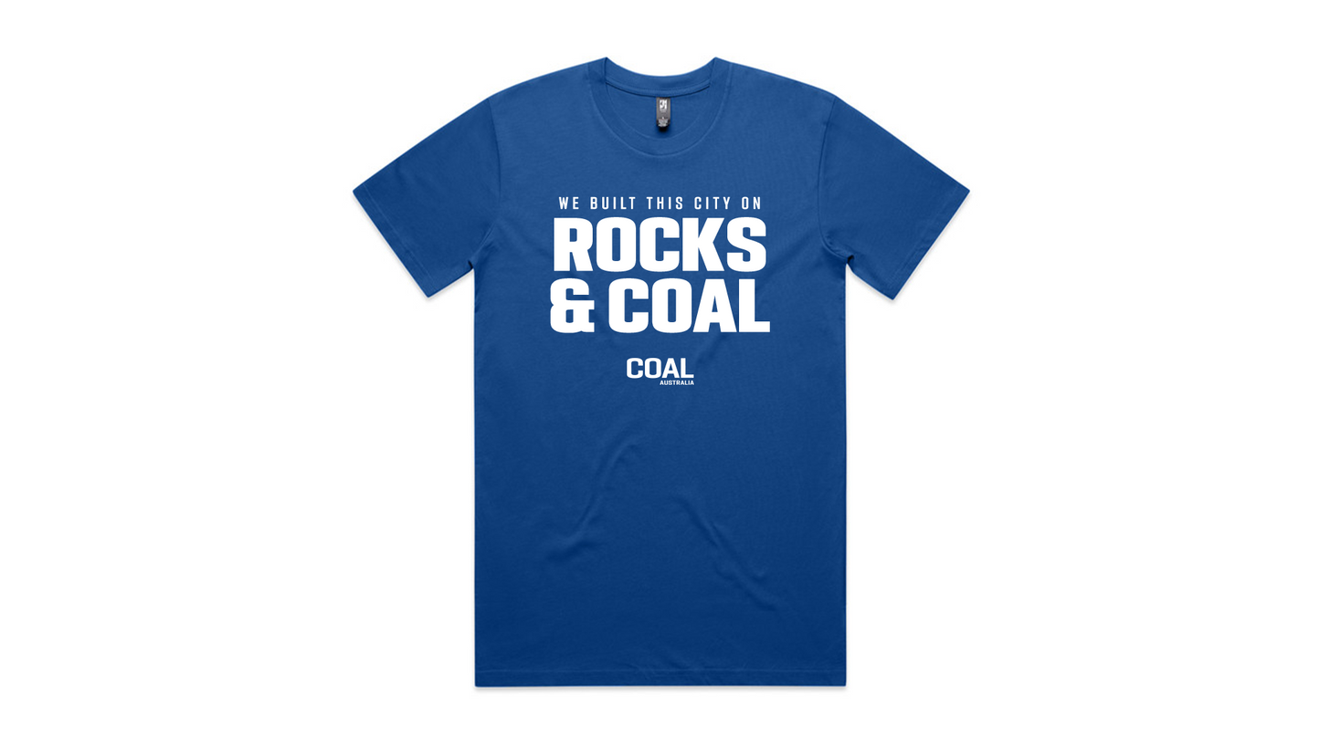 "Built This City on Rocks and Coal" Supporter T-Shirt