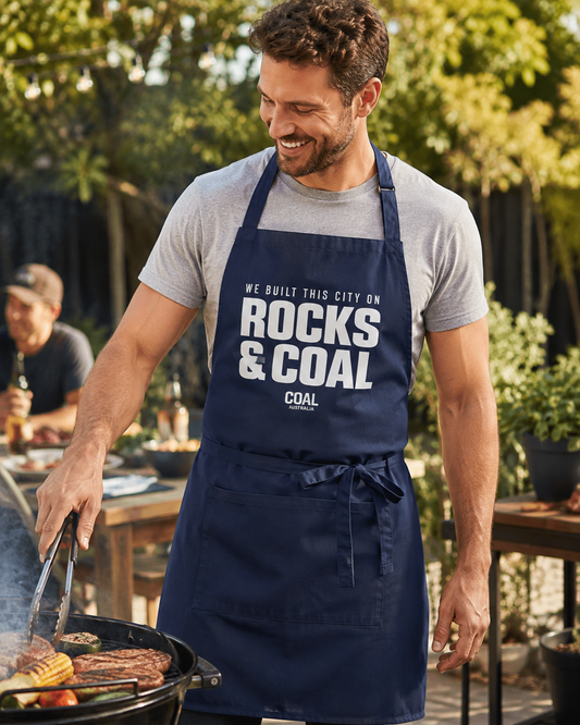 "Rocks & Coal" BBQ Apron