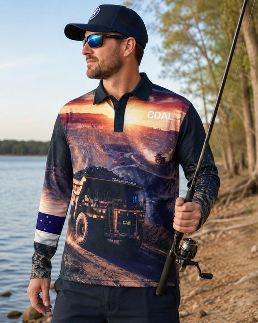 Coal Australia Long Sleeve Fishing Shirt